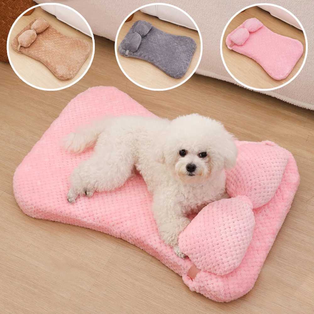 Full Filling Medium Dog Bed Winter Warm Small Cat Sofa Mat Elastic Puppy Kennel Dog Sofa Mat Accessories with Detachable M251217