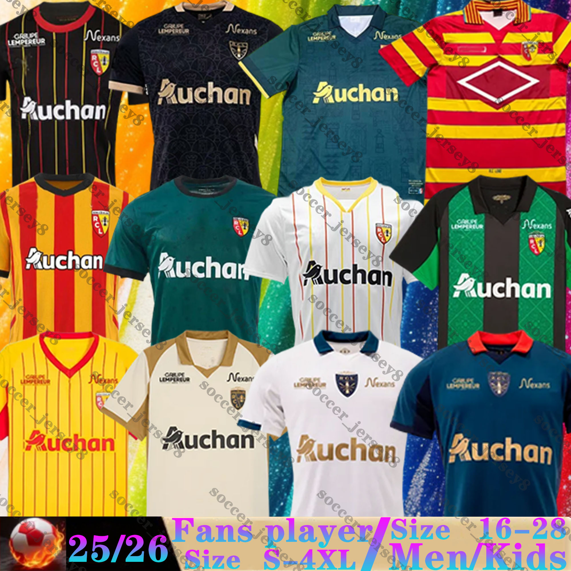25 26 maillot de Foot RC Lens soccer jerseys NZOLA home away 3rd Saint-Barbe special KAKUTA FULGINI DIOUF GANAGO SOTOCA WAHI SAID BANZA 2025 2026 Football Shirt kids kit
