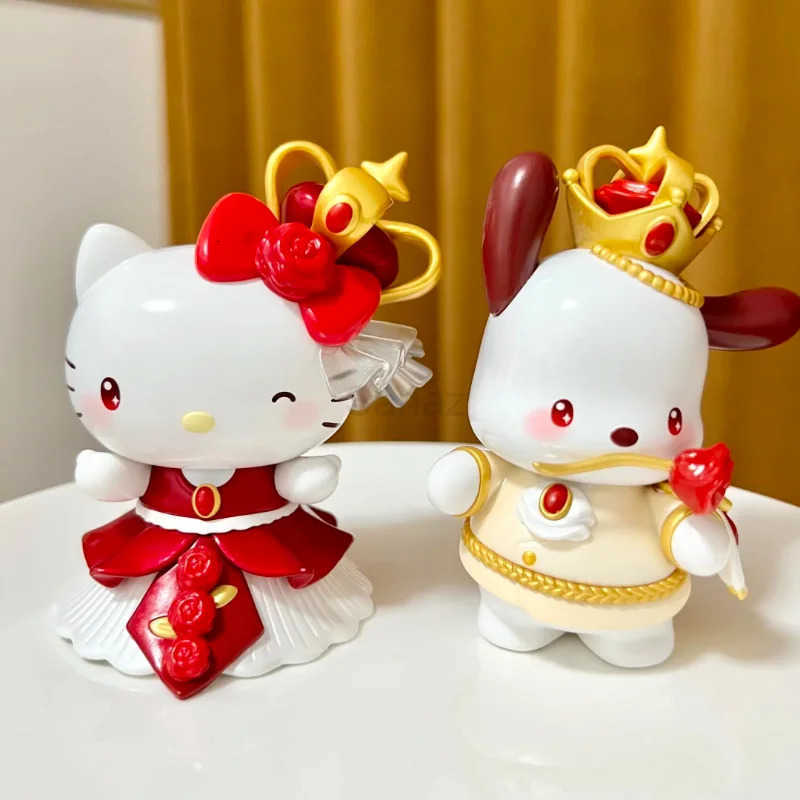 Sanrio Original Characters The Night Of Rose Series Blind Box Hellokitty Mystery Box Kawaii Collectible Desktop Holiday Gift H251217