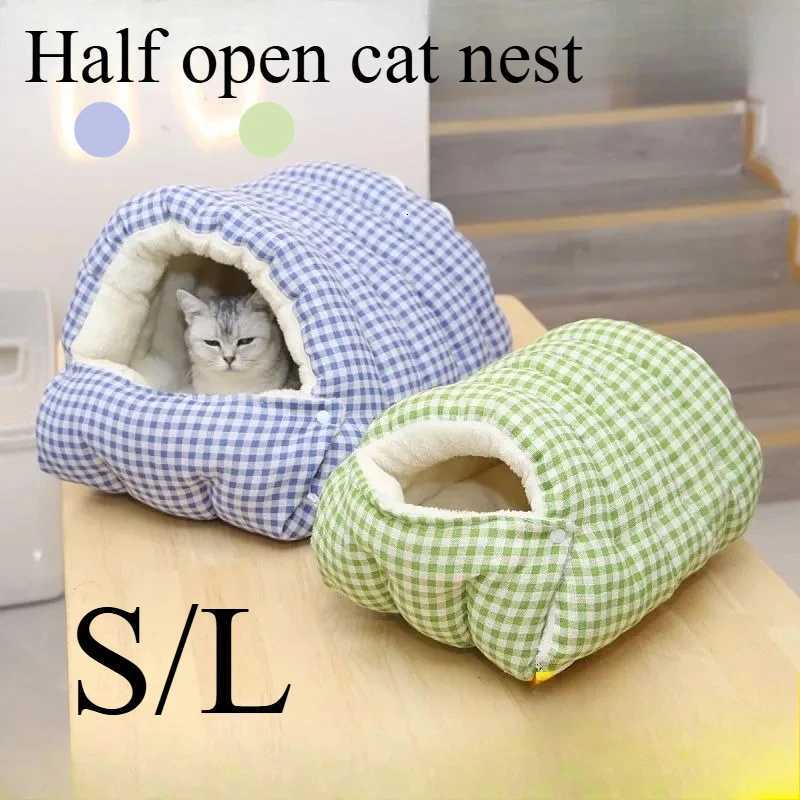 Foldable Winter Pet Sleep Bed/Bag for Cats Dogs Thickened Semi-Enclosed Design Soft Indoor Christmas/Warm in autumn /winter M251217