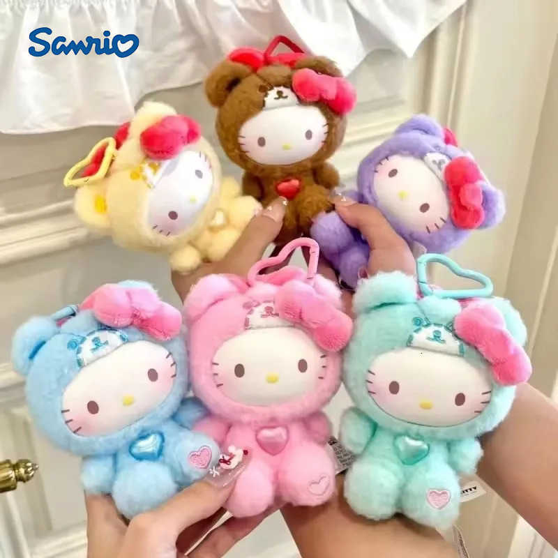 Sanrio hot toy Hellokitty Teddy Sleepwear Series Surprise Blind Box Vinyl Doll Cute Girls Holiday Gift Fashionable Trendy Toy H2512171