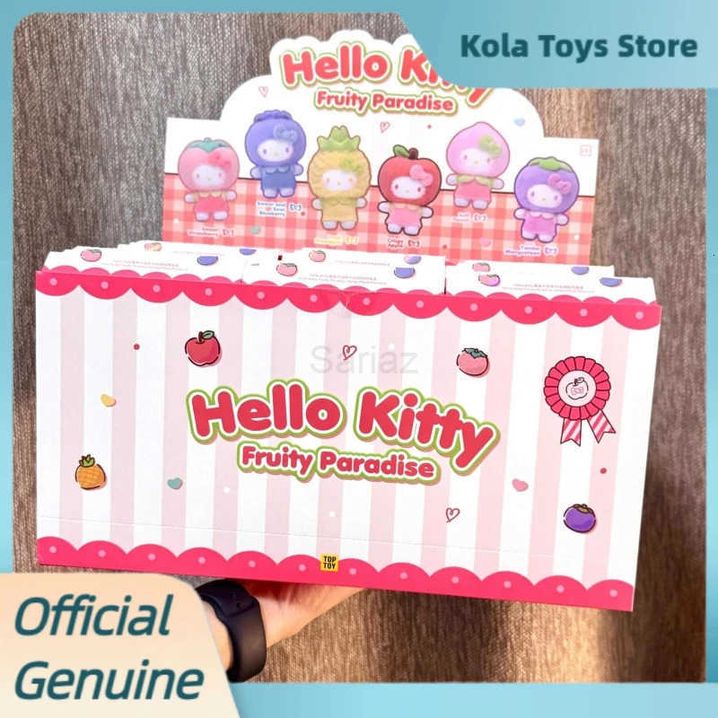 Sanrio Genuine Hellokitty Fruity Paradise Series Vinyl Plush Blind Box Cute Bag Pendant Doll Tide Play Toy Mystery Box Birthday Gift H251217