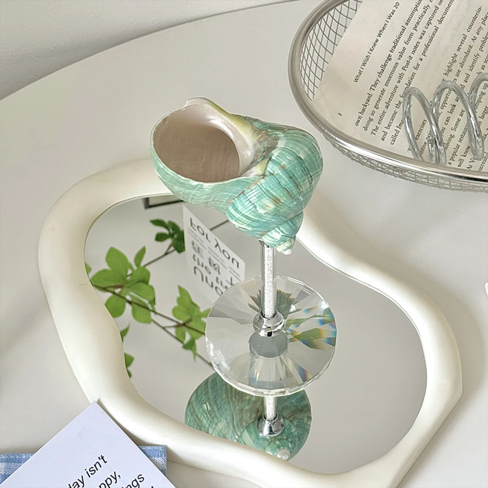 Natural Shell Stem Cocktail Glass Bar Conch Wine Goblet INS-Style Champagne Cup for Western Restaurant or Trendy Lounge Decor 251215 - view 6