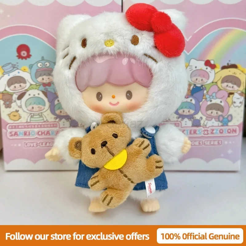Sanrio Genuine Characters X zZoton Love-league Buddies Series Vinyl Dolls Blind Box Cute Hello Kitty Kuromi Guess Bag Toys Gift H251217