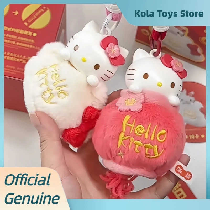 Sanrio Genuine Hellokitty Happy New Year Series Blind Box Cute Lucky Aromatherapy Pendant Dolls Kitty Mystery Box Toys Birthday Gift H251217