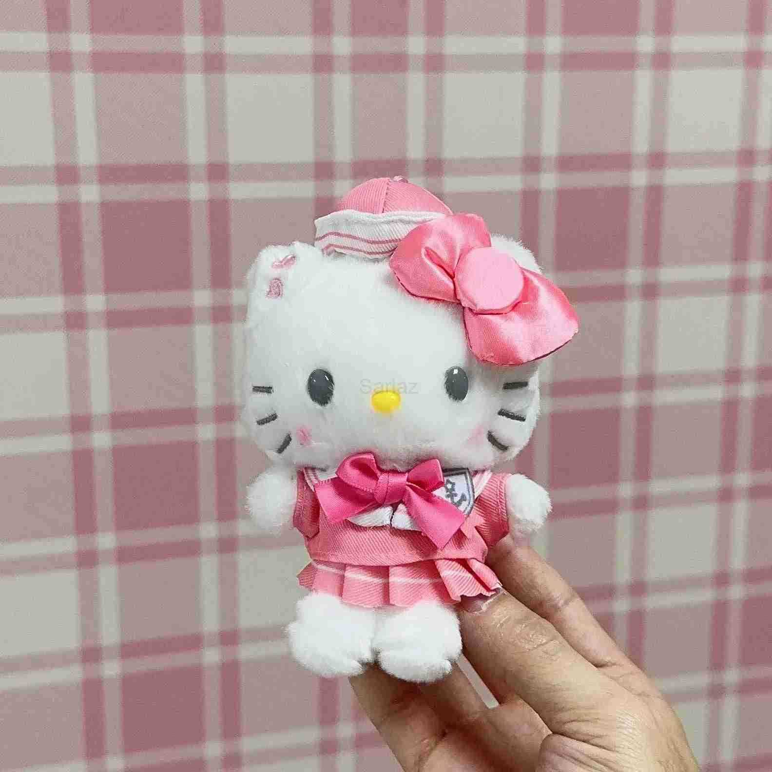 Sanrio Navy Sailor Kitty Kuromi My Melody Cinnamoroll Pochacco Pompompurin 12CM Pendant Keychain Plush Doll Toy H251217