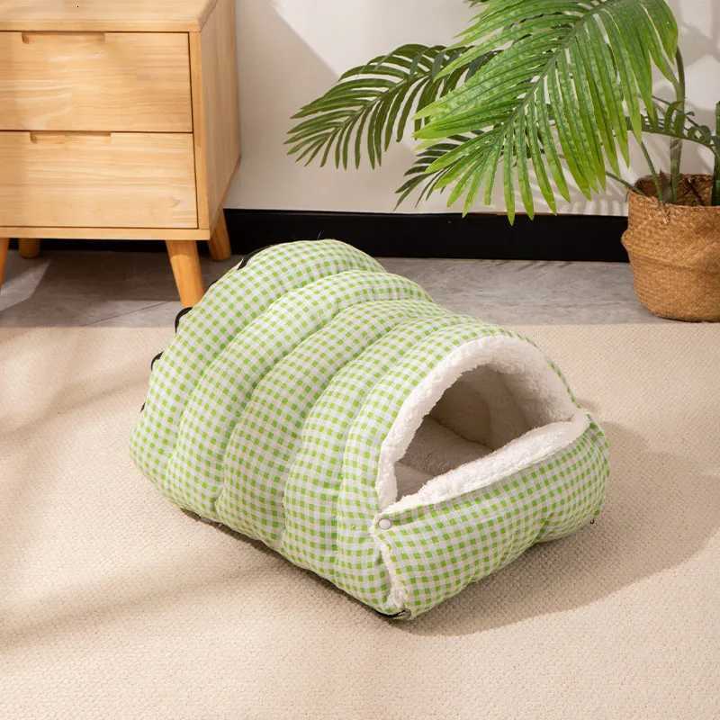 Cats nest Winter universal cat bed dog bed warm semi-enclosed safe cat house detachable and washable bed pad For cats dogs M251217