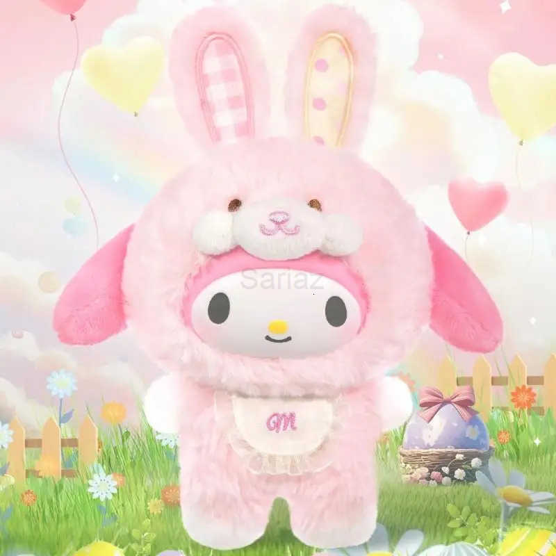 Sanrio Genuine Cartoon Elf Rabbit Series Blind Box Kuromi / Hello Kitty 3 Generations Vinyl Doll ChildrenS Toys Christmas Gifts H251217