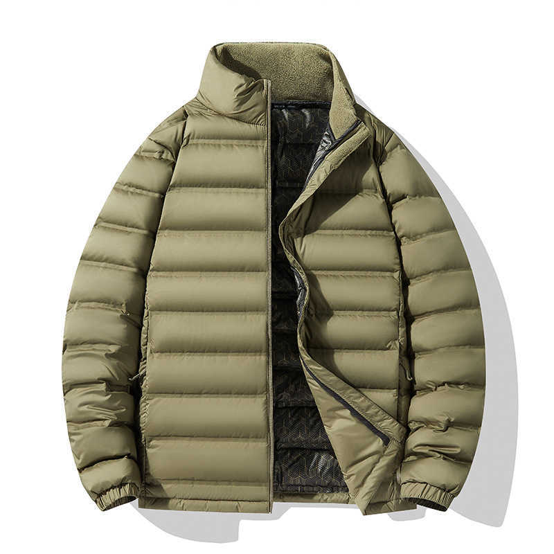 Big-size couple lightweight down jacket with stand-up collar, 90 duck down, pure version, men's and boys' down coat for large sizes Z251217