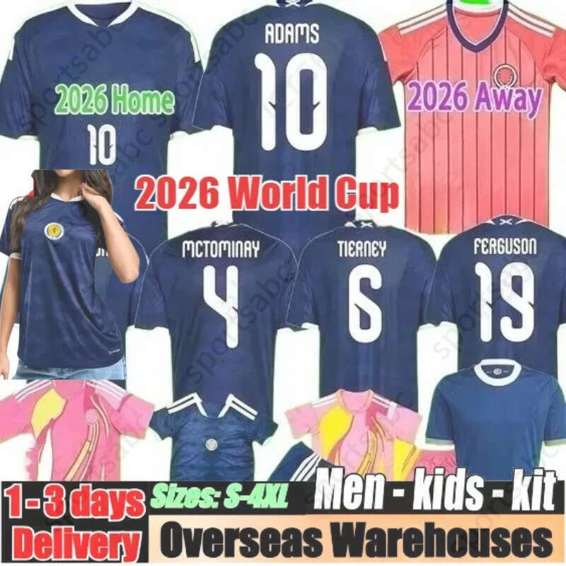 2026 World Cup Scotland Football Shirt Soccer Jerseys ROBERTSON Mctominay Mcreor SHANKLAND MCGREGOR Home Maillot Goalkeeper Men Kids Kits Sets Unifrom c9d