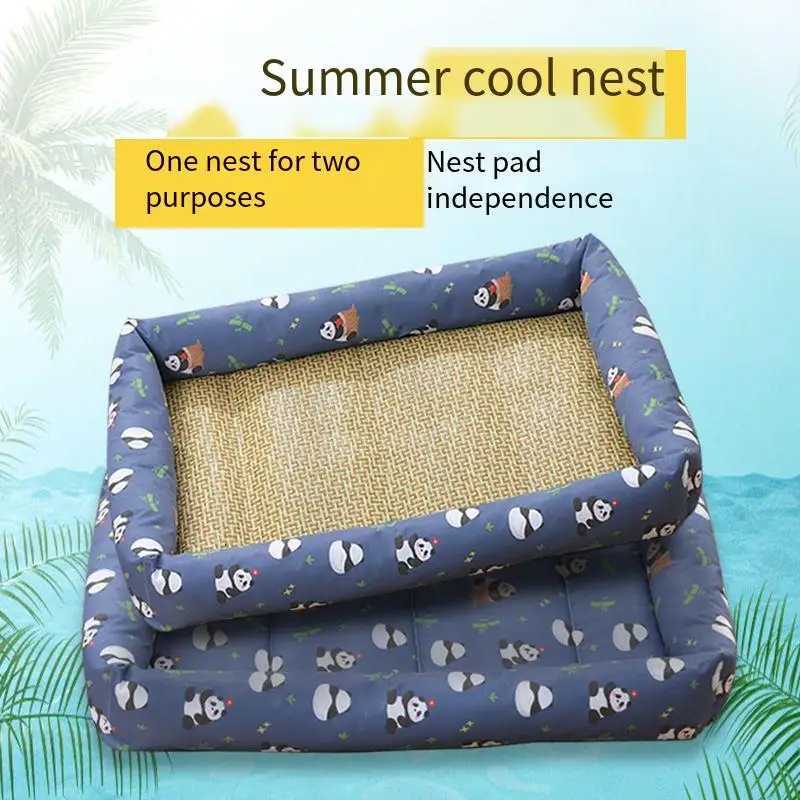 Dog And Cat Ice Cushion Summer Small And Medium Cat Sofa Cool Wear Pads Pet Bed Comfortable Wear-Resistant Pads Pet Supplies M251217