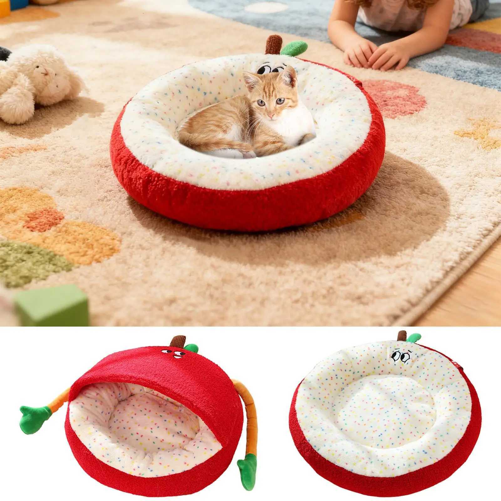 Cat Bed Anti-Slip Sleeping Nest Pet Supplies Warm Cat House Nest For Animal Indoor Living Room Bedroom Balcony Apartment Home M251217