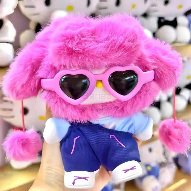 Sanrio Genuine Hello-Kitty Pop Star Velvet Pendant Series Vinyl Doll Blind Box Trendy Kawaii Surprise Gift Lovely Trendy Blind Box Toys H251217