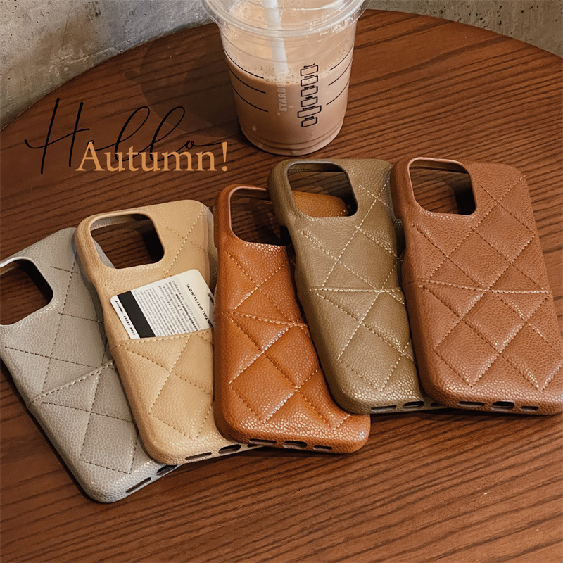 Melard Color Series Small Fragrance Style Compatible with Apple 17 Pro Max Phone Case iPhone 16 Leather Card Slot 15 Cross-Border