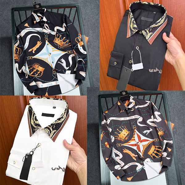 Men's designer shirt, single-breasted luxury men's classic business shirt Button Up Shirt. Asian size M-XXXL .jd121701