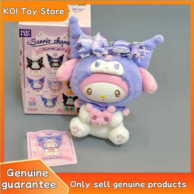 Sanrio New Original Kuromi Party Series Blind Box Cute Vinyl Plush Pendant Decoration Figurine Mystery Birthday Surprise Gift H251217