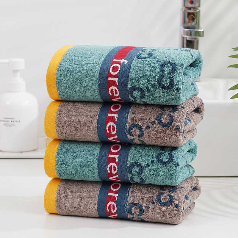 Pure cotton woven towel - thick and absorbent face-wiping towel, trendy for sports, suitable for bathing and household use S251217