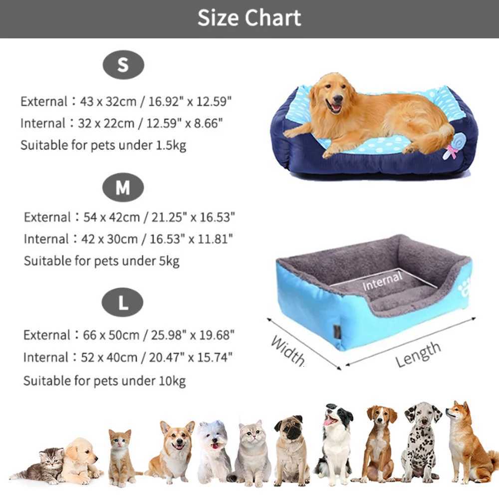 Candy Square Medium Dog Bed Comfortable Small Cat Sleeping Sofa Bed Soft Cute Dog Kennel Accessories M251217