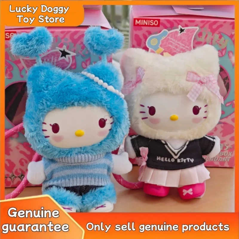 Sanrio New Hello Kitty Popstar Series Vinyl Blind Box Cute Figure Plush Doll Mystery Action Figures Pendant Collection Model Toy Gifts H251217