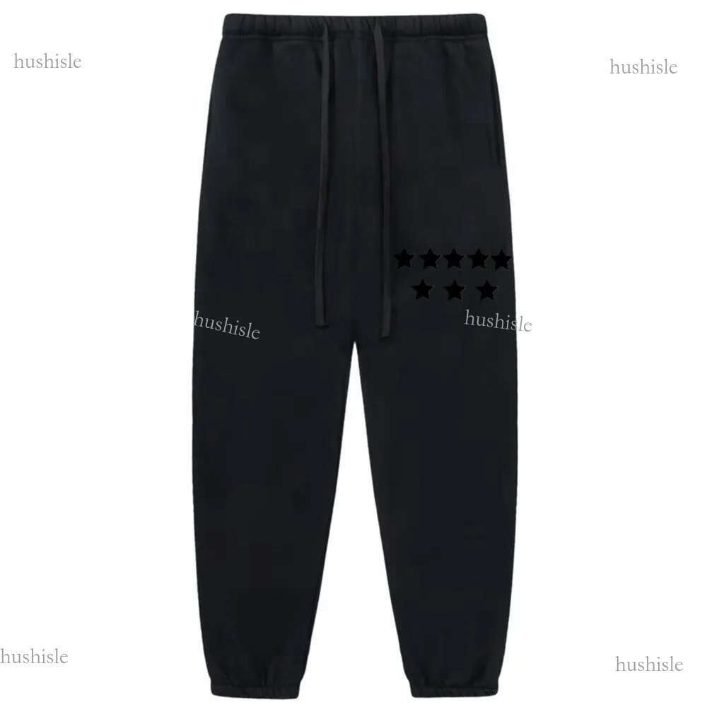 designer essential sweatpants mens women Pant trousers loose fitting jet black breathable elongated drawstrings side seam pockets sport essintals sweatpant dd1