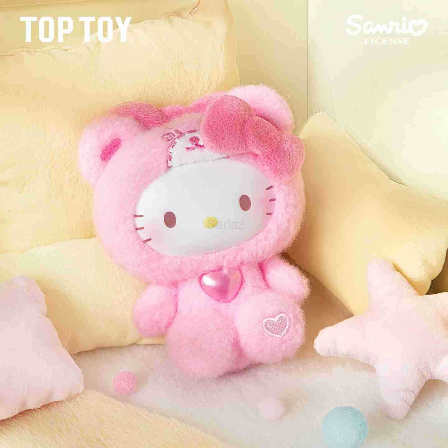 Sanrio 100 Genuine TOPTOY Hello Kitty Teddy Pajamas Series Blind Box PVC Plush Accessory Kitty Cat Blind Box For Birthday Gift H251217