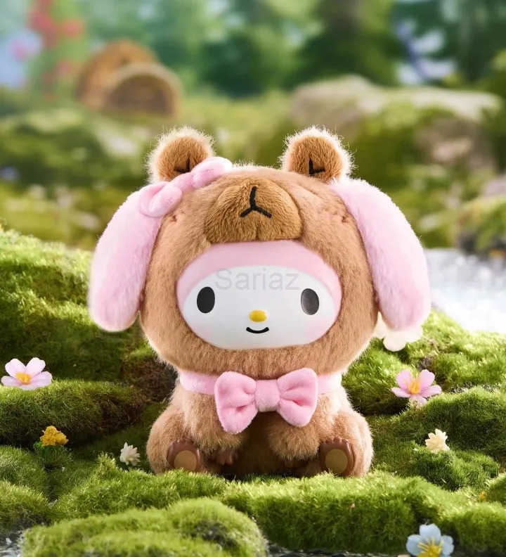 Sanrio New Genuine Hellokitty Bilnd Box Kuromi Buddhist Style Capybara Vinyl Mystery Box My Melody Anime Figure Cinnamoroll Gift Toy H251217