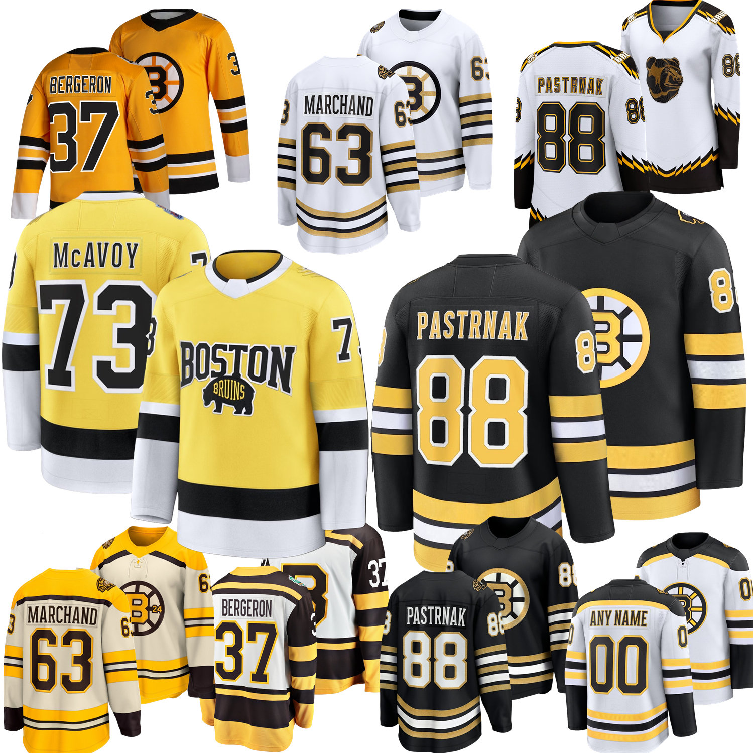 2026 Stadium Series David Pastrnak Boston Hockey Jersey Bruin Jeremy Swayman Gilmore Charlie McAvoy Marchand Morgan Geekie Viktor Arvidsson Joonas Korpisalo