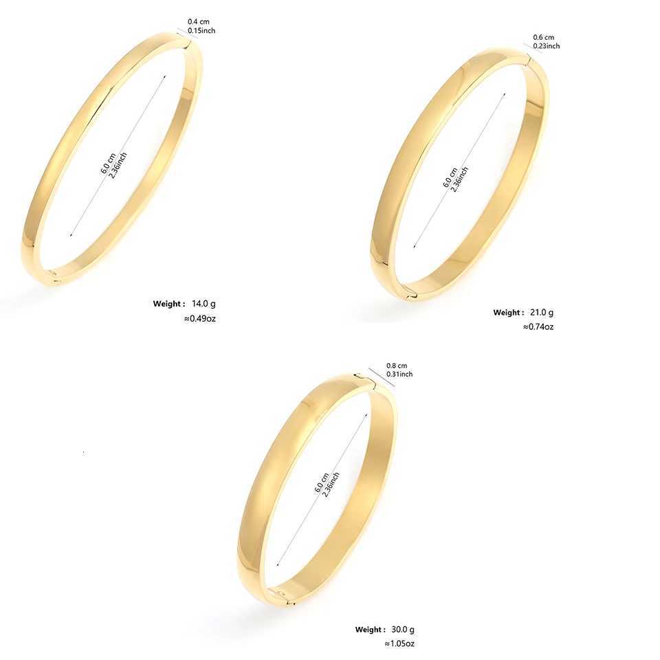 ZAKOL New Fashion 4mm/6mm/8mm StainlESS Steel Bangle For Men Couples Matching Charm Cuff Wrist Luxury Mens M251217