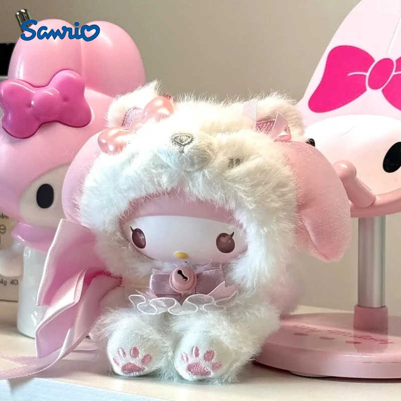 Sanrio In Stock Genuine Hot Pudding Dog Hello-Kitty Pacha Dog Family Island Fox Series Blind Box Vinyl Face Cute Toy Doll Birthday Gift H251217