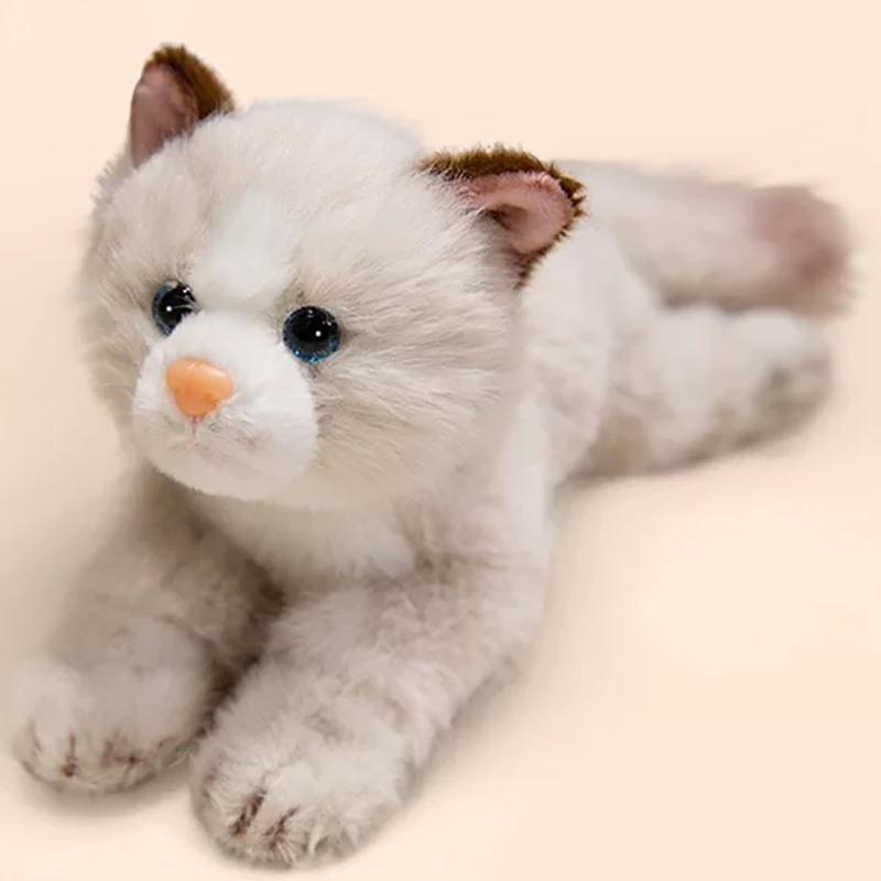 Wholesale prone cat dolls, three flower cat plush toys, children's companion dolls