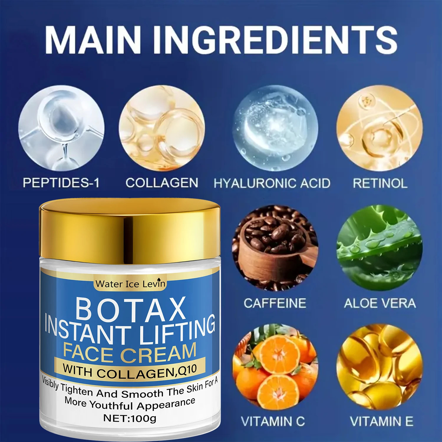 Anti Aging Face Cream 11 Pack 100g with Collagen Q10 Ceramide Vitamin C Instant Lifting Moisturizes Wrinkles 251216