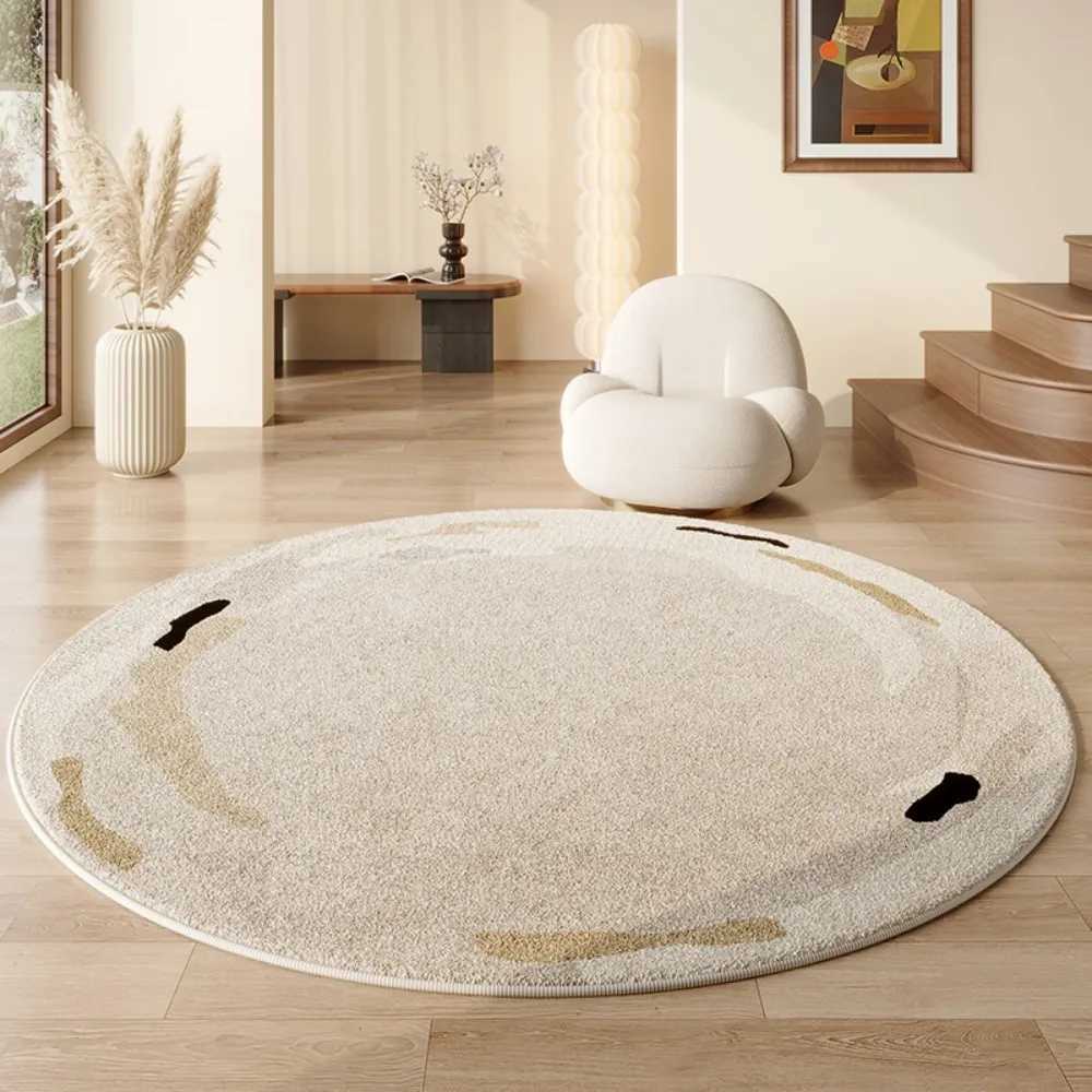 VIKAMA Round Ins Style Carpet Living Ro Bedro Window Carpet Non Slip Easy To Clean Colour Hundred He Decoration Y251216