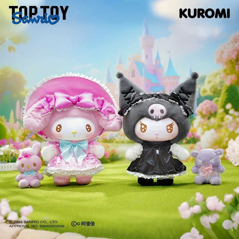 Sanrio TOPTOY KUROMi Melody Sweet Fairy Tale Series Plush Doll Halloween Blind Box Cute Desktop Ornaments Girls Birthday Gift H251217