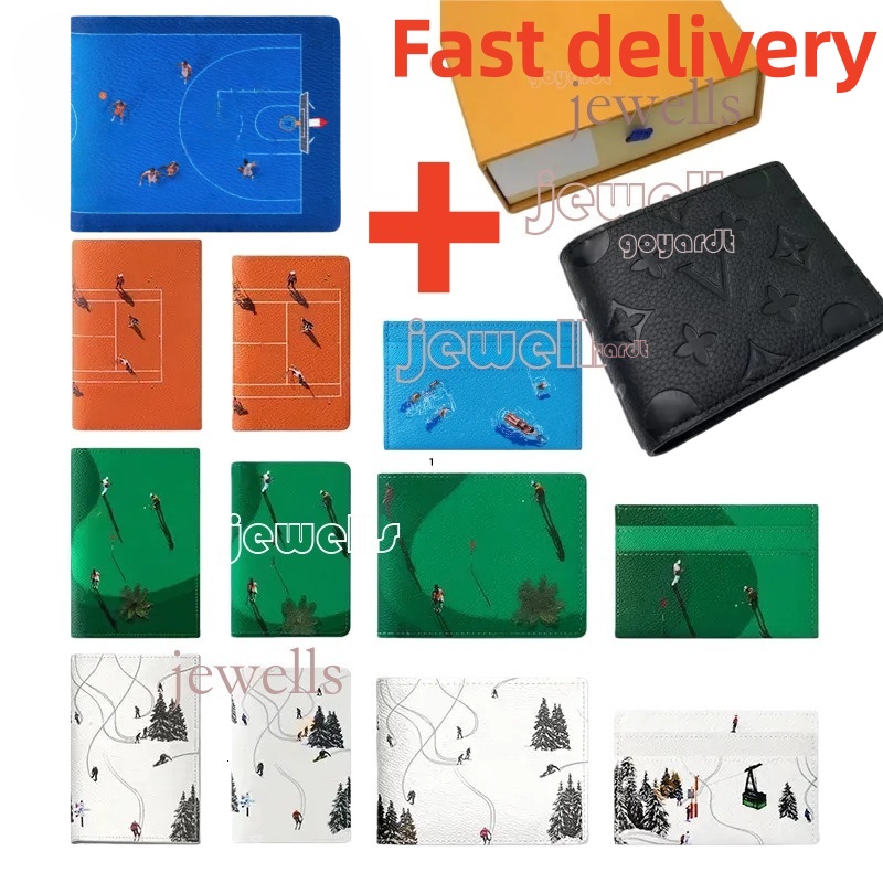 10A wallet golf Card Holder Designer Wallet Basketball Court Wallet Holiday Sports Series Style Football Model Card Holder Passport Bag Designer Eallet golf wallet