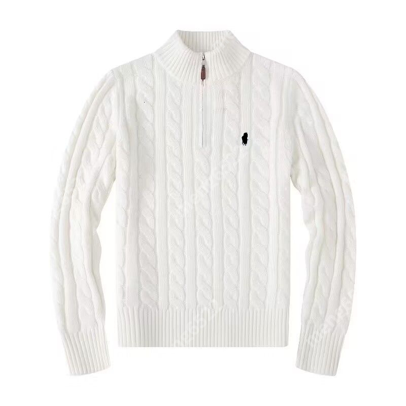 Designer Cardigan Sweater High Quality Wool Casual Half-Zip Hoodie Men's Women's Polo Jacket Winter Long-Sleeve Pullover Sweater Sizes S-2Xl pl03