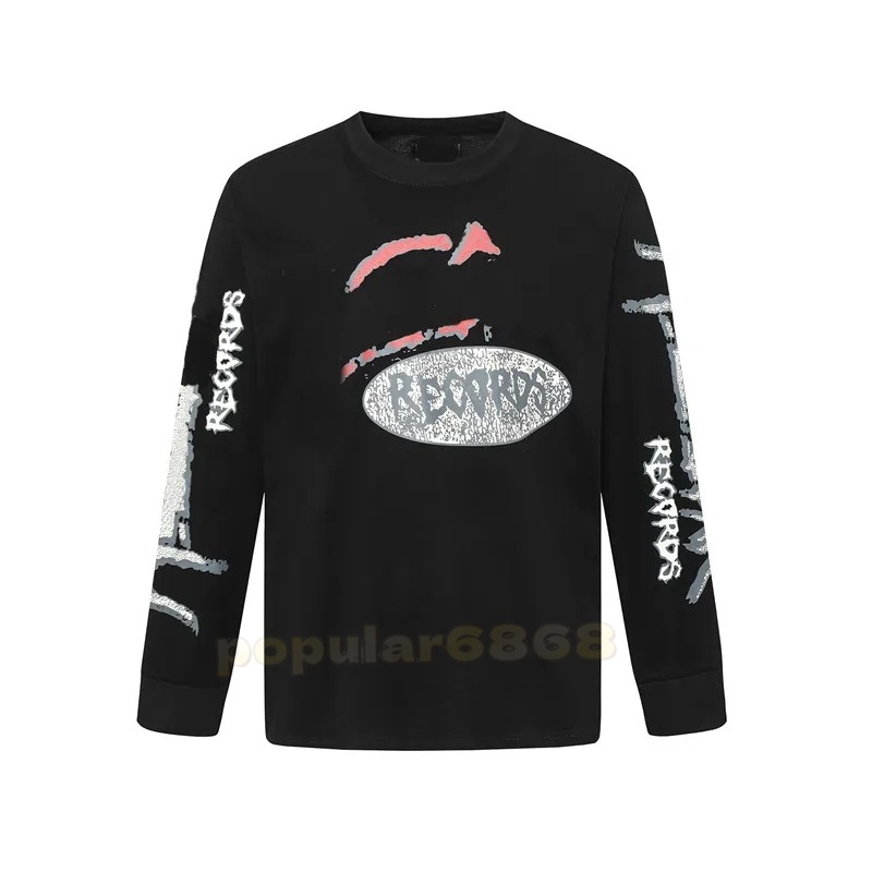 Tshirt Designer Black and white Long T-shirt Letter Printed Tshirts Top Spring Summer Men Women Casual Loose Long Sleeve shirts