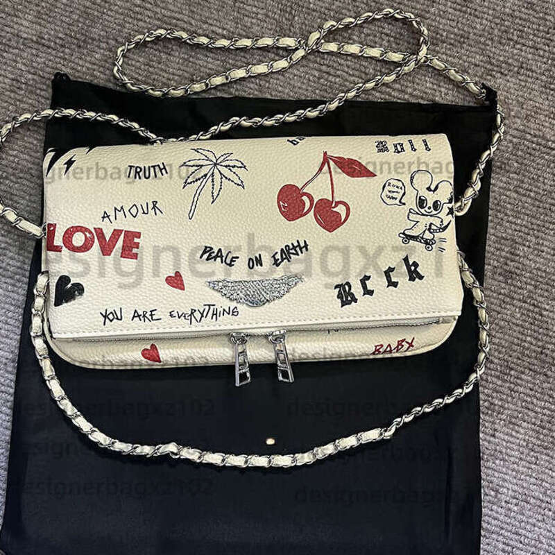 ZV Bag Zadig Bag Designer Bag Zadigevoltaire Bag Luxury Bag Women Bag Makeup Bag Duffle Bag Bucket Bag Crossbody Bag Print Wing Retro Casual Envelope Shoulder Bag