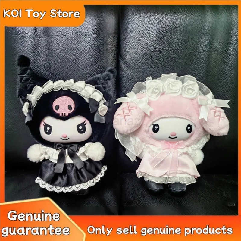 Sanrio Genuine Kuromi Melody Angel Garden Series Vinyl Plush Blind Box Kawaii Mystery Box Pendants Doll Decor Toys Girl BirthdayGifts H251217