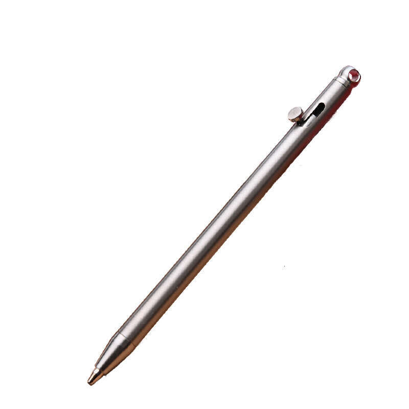 Creative Titanium Alloy Mini Bolt EDC Pendant Portable Travel Pocket Ballpoint Pen