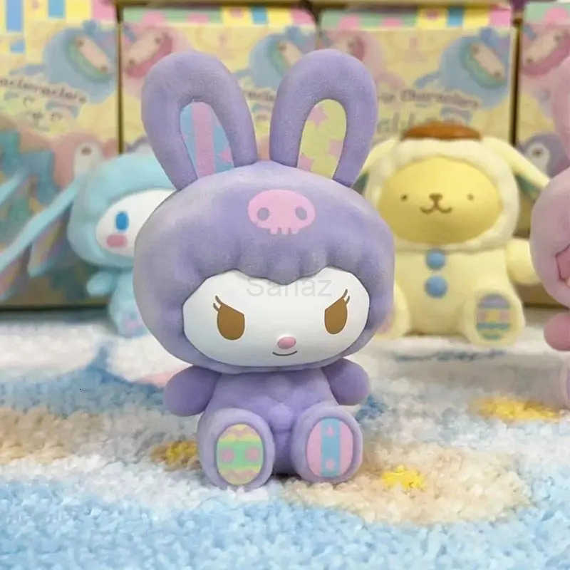 Sanrio Blind Box Rabbit My Melody Pochacco Kuromi Anime Figurines Models Decorative Cartoon Dolls Toy for Friends Gift H251217