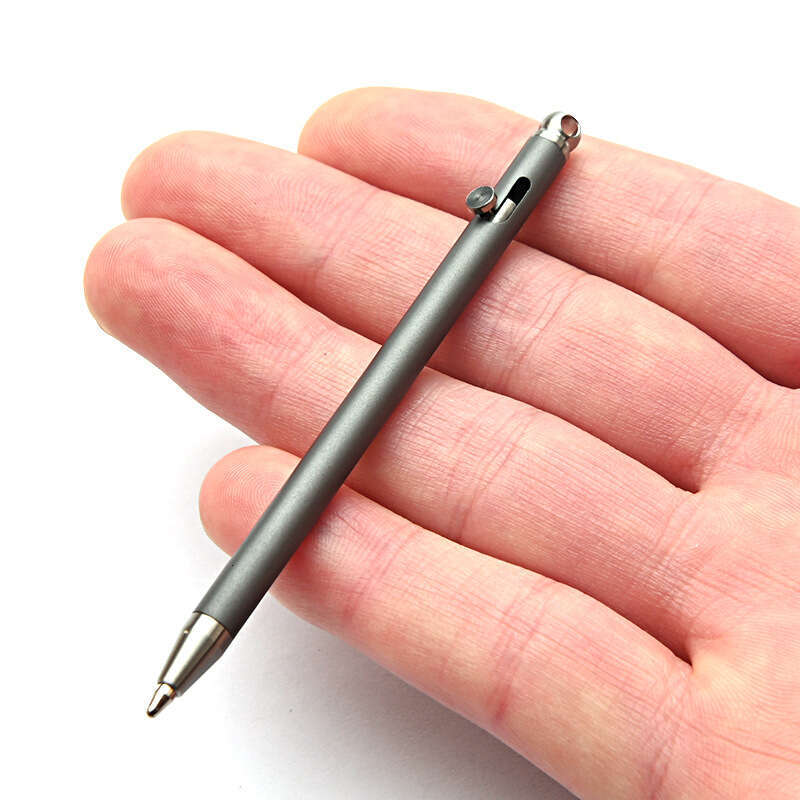 Creative Titanium Alloy Mini Bolt EDC Pendant Portable Travel Pocket Ballpoint Pen