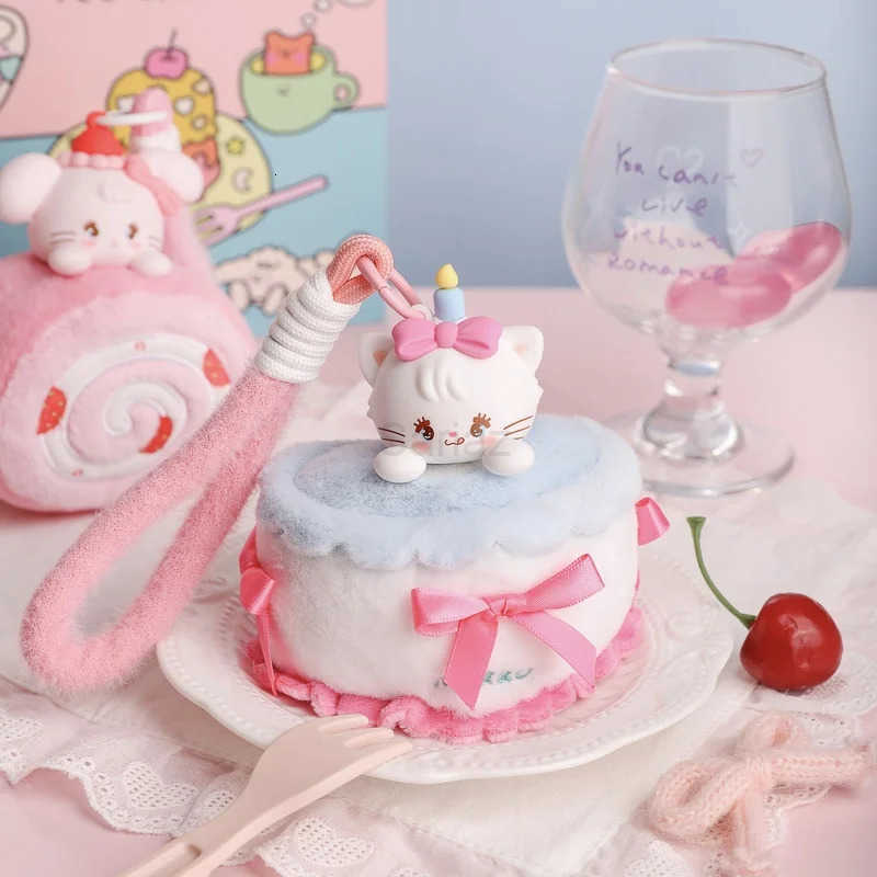 Sanrio New Genuine Mikko Sweetheart Afternoon Tea Series Trendy Blind Box Kawaii Animal Figure Ornament Bag Decoration Girl Gift Toys H251217