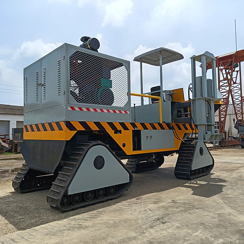 Mobile Concrete Curb Machine with Sliding Mold Design