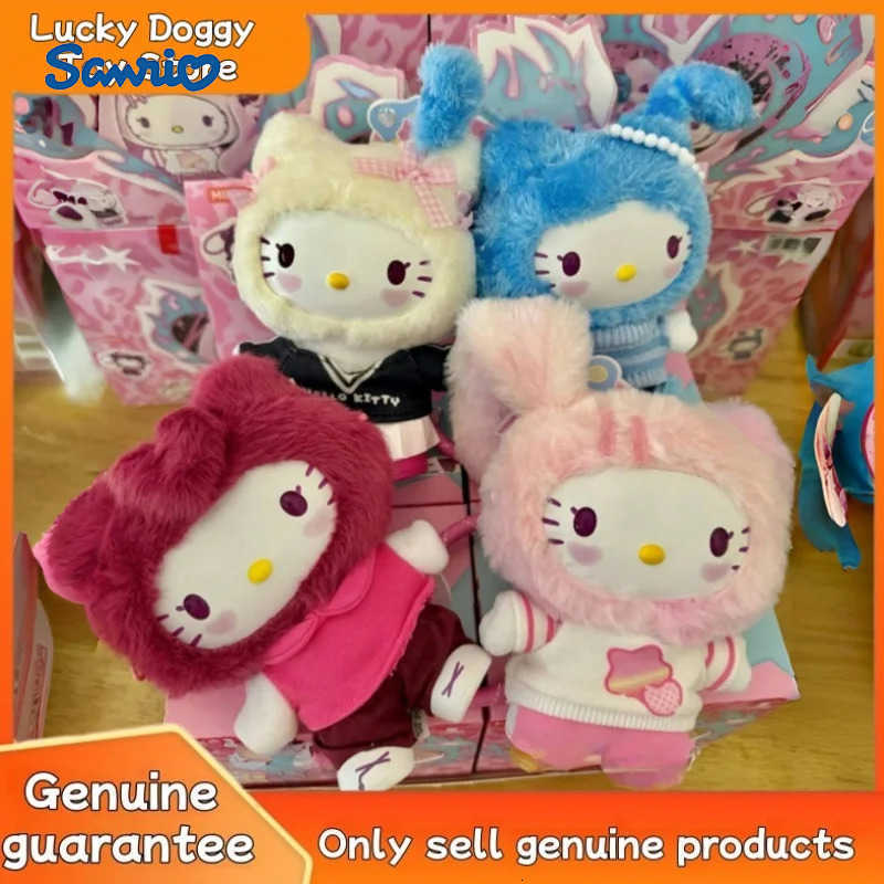 Sanrio New Hello Kitty Popstar Series Vinyl Blind Box Cute Figure Plush Doll Mystery Action Figures Pendant Collection Model Toy Gifts H251217