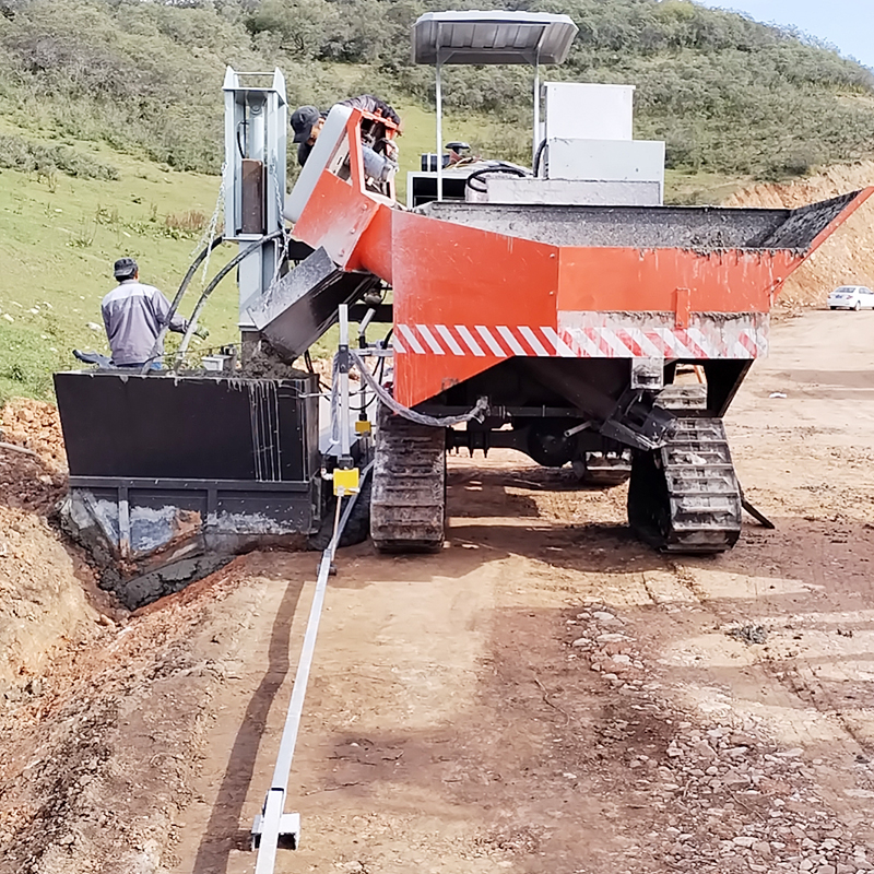 Heavy-Duty Automatic Curb Paver with Integrated Leveling for Road & Landscaping Use