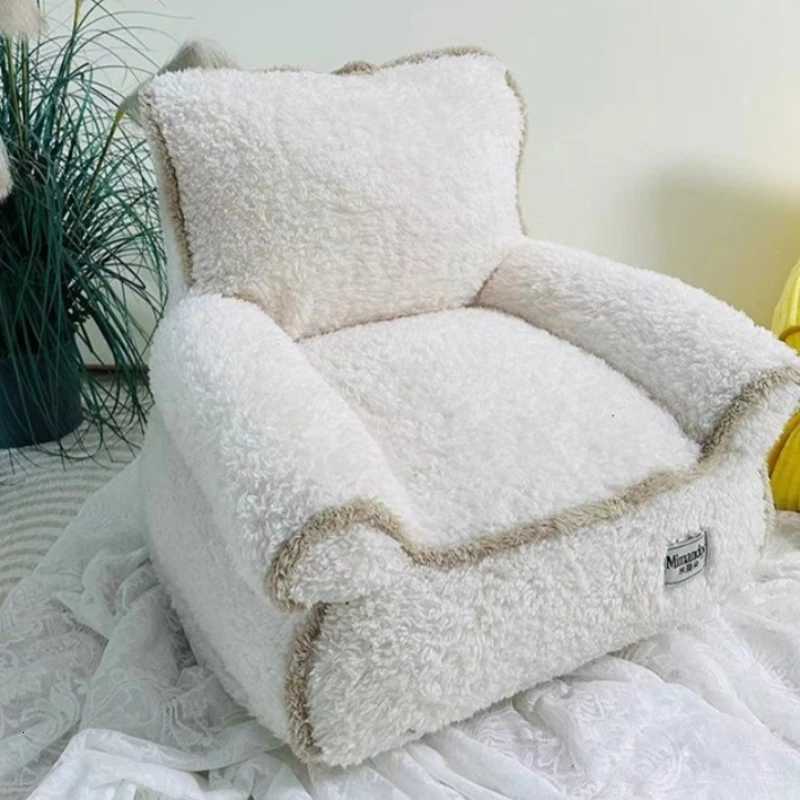 Warm Cat Sofa Bed Sleeping Soft Teddy Detachable Dog Sofa Bed Couch Luxury Small Medium Puppy Sofas Beds Cheap Pet Supplies M251217