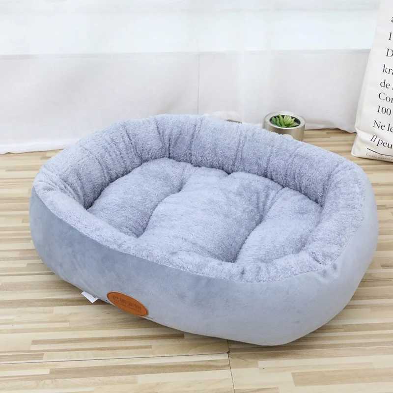 Autumn/Winter Warm Pet Nest Big Dog Mat Oval Teddy Dog Cat Nest Golden Retriever Comfortable Cozy Pet Bed M251217