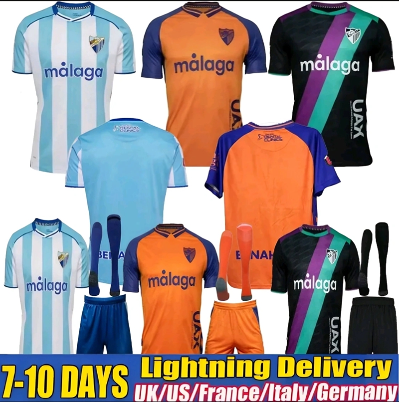 S-4XL MALAGA CF Deportivo La Coruna 25TH anniversary soccer jersey Kids Kit remake RETRO 25 26 Home Away Football Shirts Men