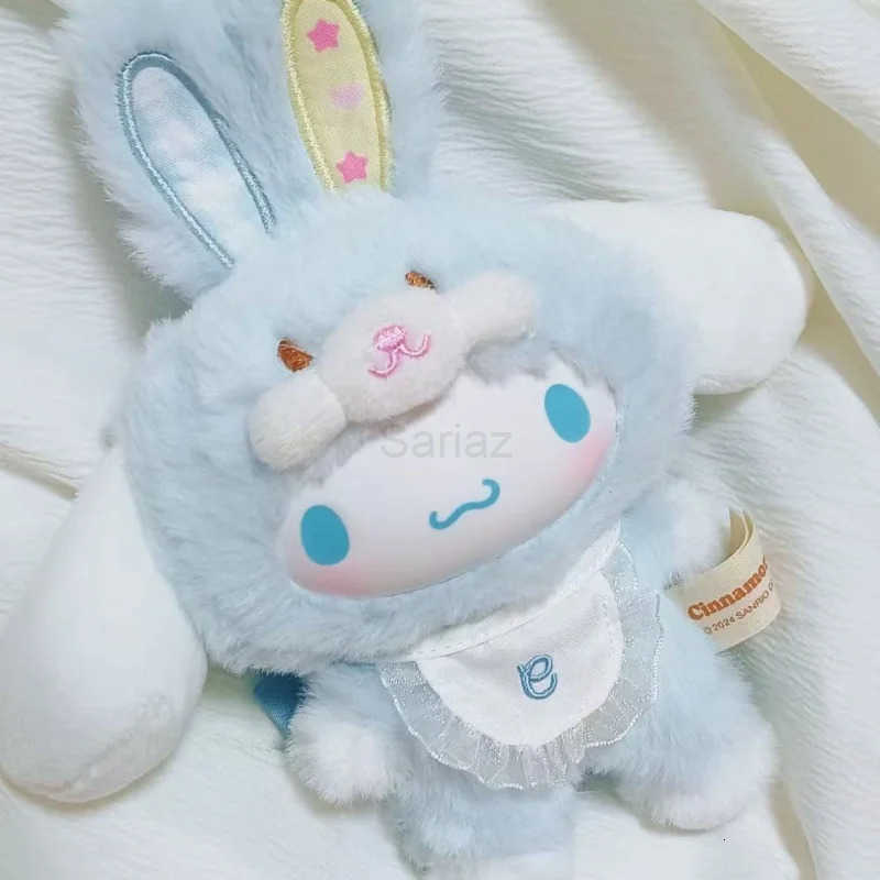 Sanrio Cartoon Elf Rabbit Series Blind Box Kuromi Hello Kitty 3 Generations Vinyl Doll Cute plush toys ChildrenS Toys Christmas H251217