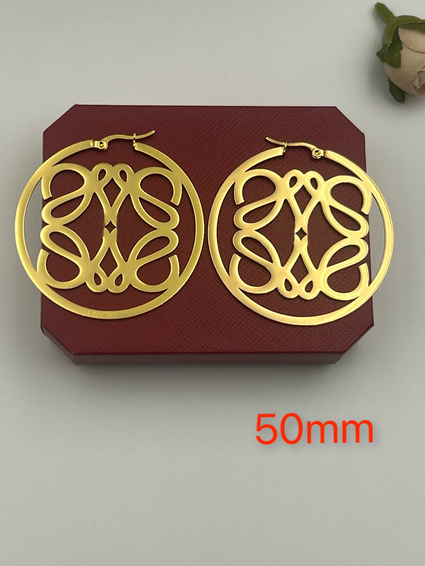 20style High Quality Hoops Earrings 18k Gold Stainless steel Earring Big circles Fashion Womens Elegance Wedding Party Jewelry Classic Accessories Holiday Gifts